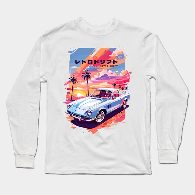 Classic Car Best Seller Long Sleeve T-Shirt by sanantaretro